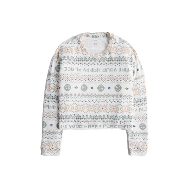 Hollister T-Shirt Women's White Pattern-0