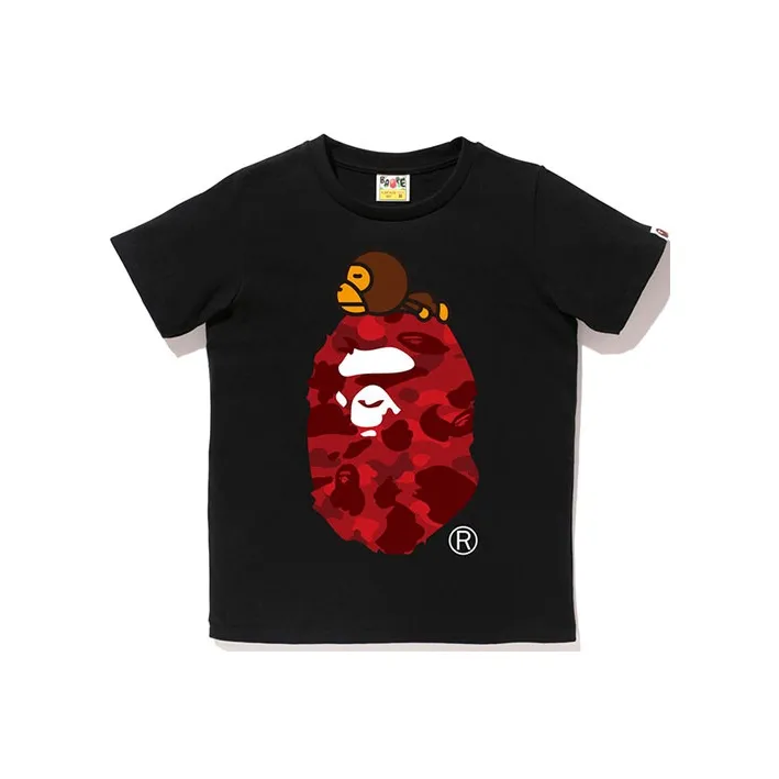 A BATHING APE A BATHING APE Color Camo Milo On Big Ape Relaxed Tee White/Purple-1