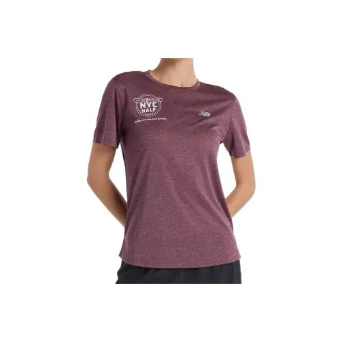 New Balance United Airlines NYC Regular T Shirt Women's Purple