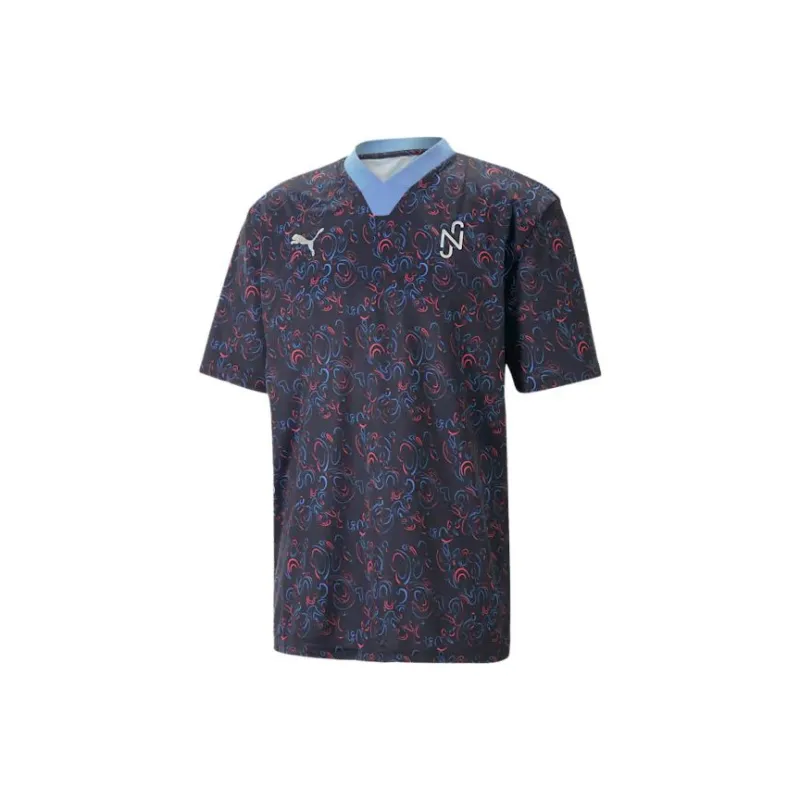 PUMA CORE HERITAGE Soccer Jerseys Men Black Blue-0