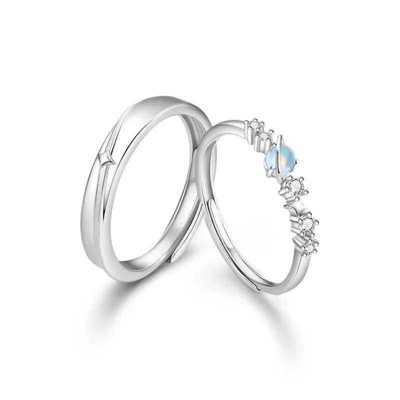 ZSY Silver 925 Ring Couple Rings Unisex-0