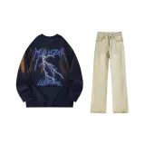 Navy Blue (Long-Sleeved)+Yellow Mud Jeans