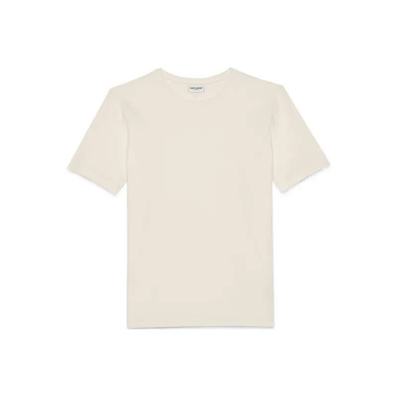 SAINT LAURENT Short-Sleeved Crewneck T-Shirt-0