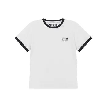 Golden Goose Logo Printed Crewneck T Shirt