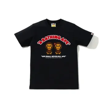 A BATHING APE X The Simpsons Baby Milo A NdBart Skateboard Tee Black