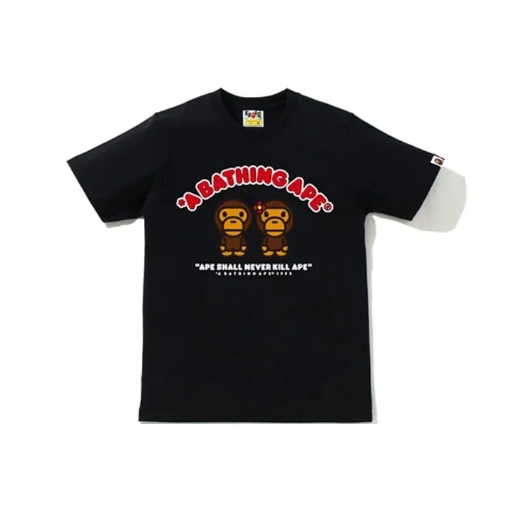A BATHING APE X The Simpsons Baby Milo A NdBart Skateboard Tee Black-0