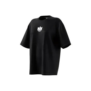 Adidas Originals Drop Shoulder Sleeve T Shirt Women's Black