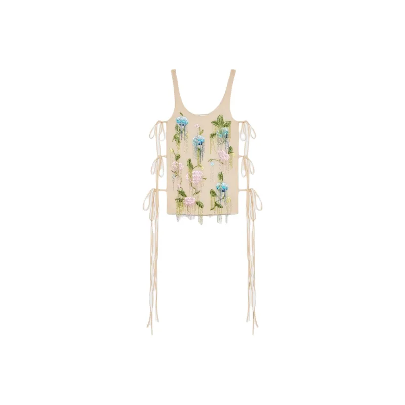Blumarine Floral-embroidered Georgette Dress-0