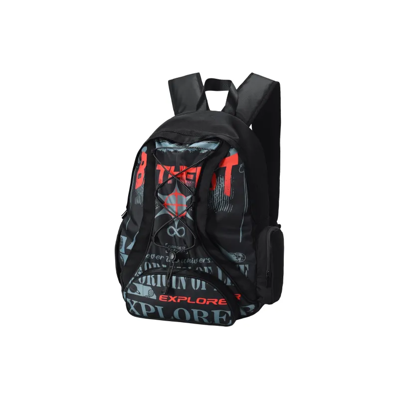 8atheist Polyester Backpack Regular Unisex Black-1