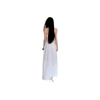 Flowers In Water Slip Dress Women's White