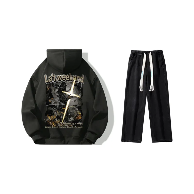 LA'T.WEEKEND Sweatshirt Set Unisex-14