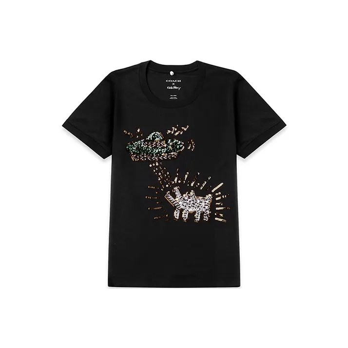 Keith Haring X COACH T-Shirts Women's Black-0