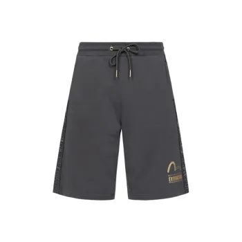 EVISU Sports Shorts Men Dark Gray