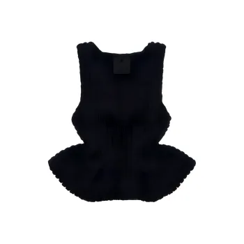 Givenchy Fitted Sleeveless Scoop Neck Top 'Black'