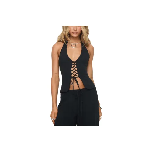 PRINCESS POLLY Tank Tops Women's BLACK/Black