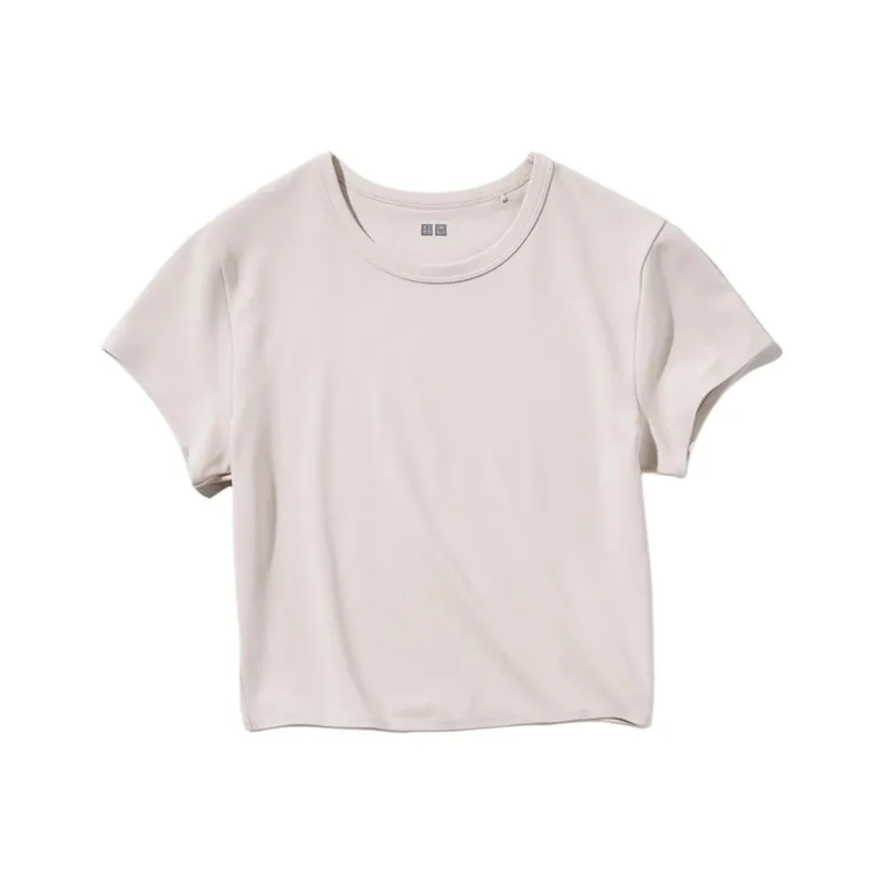 UNIQLO T-Shirt Women's Oatmeal Beige-0