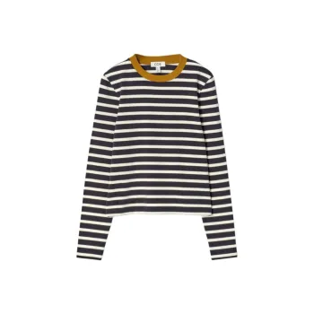 COS T Shirt Women's Ecru Stripes