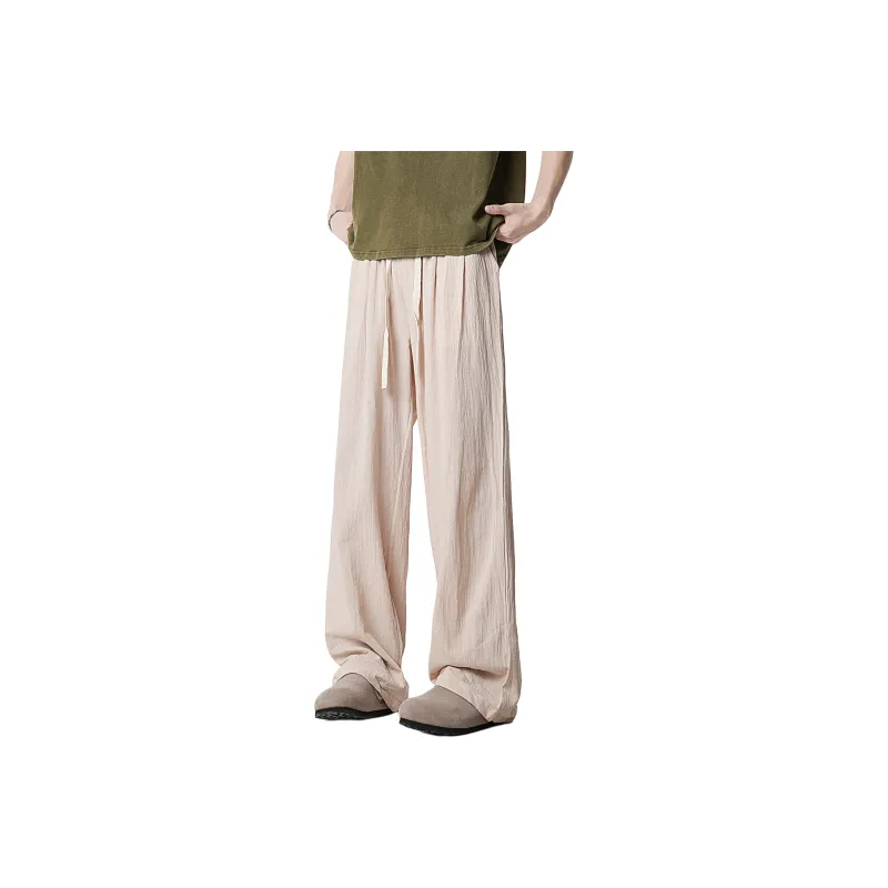 REXSHION Casual Pants Unisex Black-4