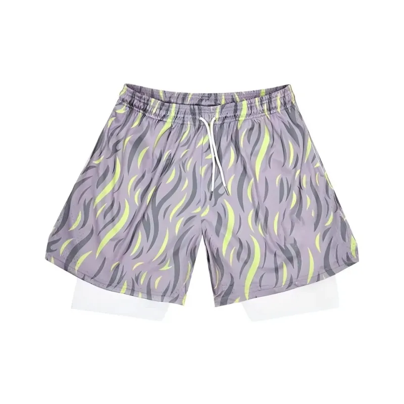 KIRHNE Casual Shorts Unisex Gray-6