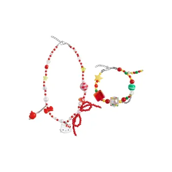 Sanrio x Hello Kitty Hello Kitty Acrylic Necklaces Women's Cartoon Beads
