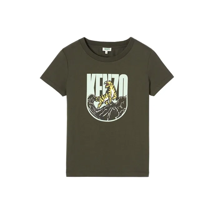 KENZO T Shirts Women's Army Green-0