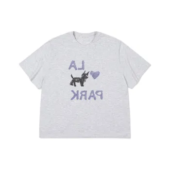 LOW CLASSIC T Shirt Women's LIGHT MELANGE GREY/Light Mixed Gray
