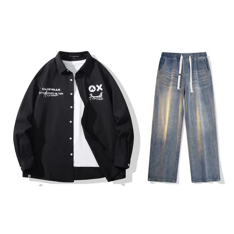 Airwalk Shirt Matching Sets Unisex-10