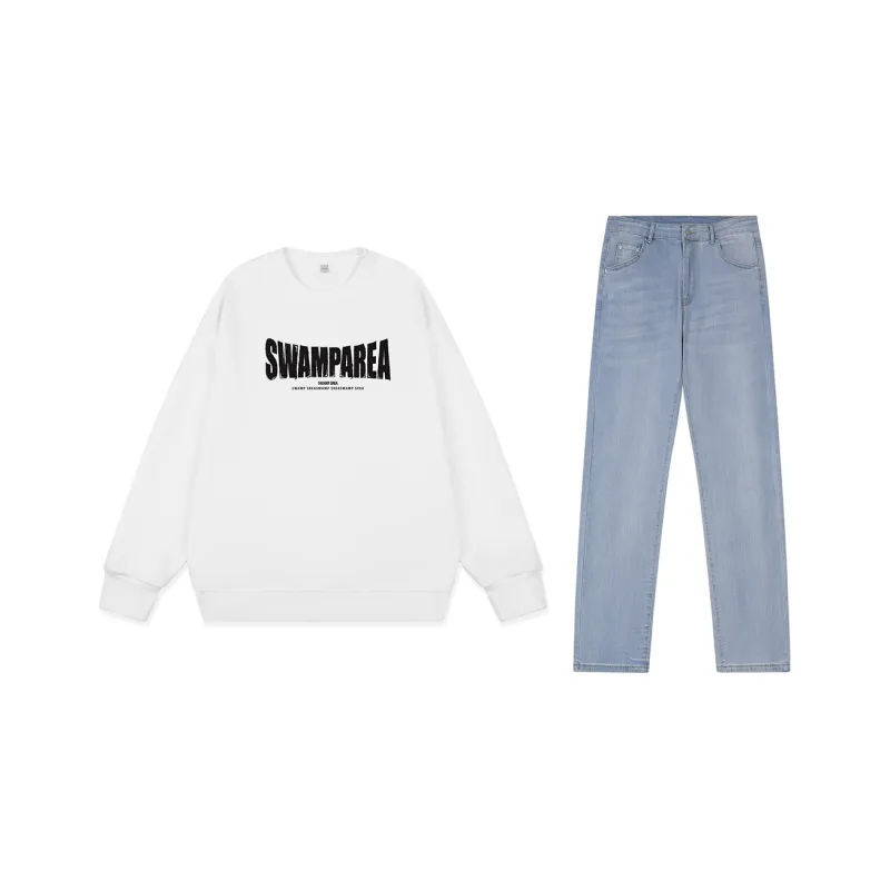 SWAMP AREA Sweatshirt Sets Unisex-31