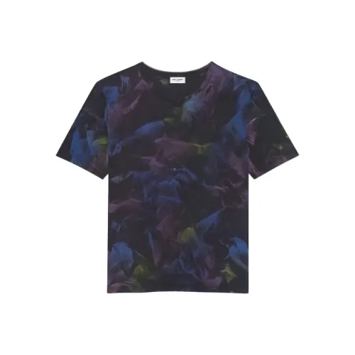 SAINT LAURENT T Shirts Women's Blue