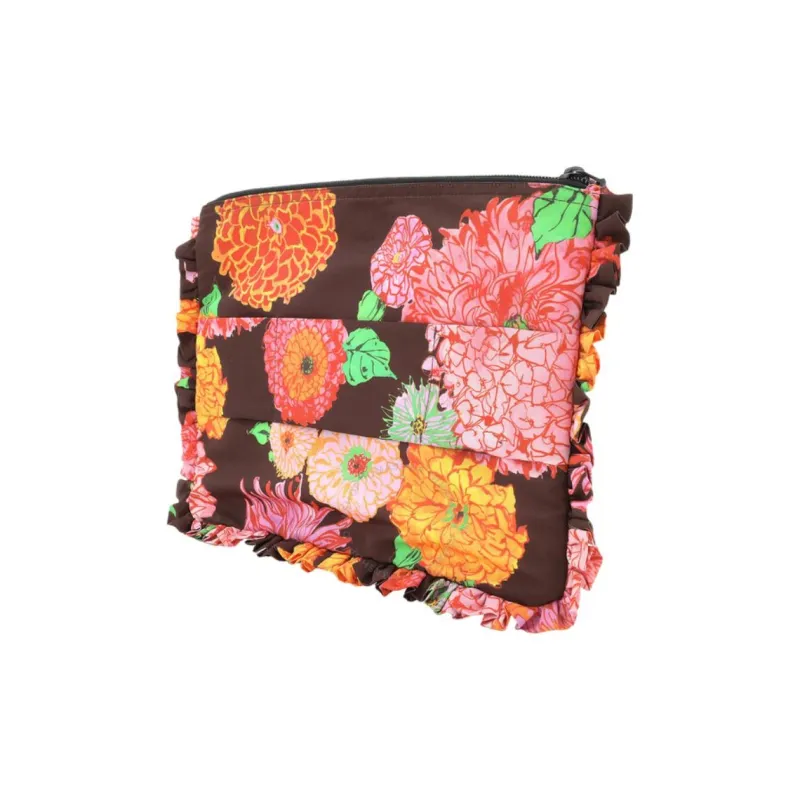 La DOUBLEJ. Polyester Clutch Regular Women's Brown & Multicolor-1