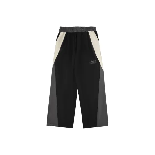 D.Desirable FW24 블랙 남녀공용 캐주얼 팬츠