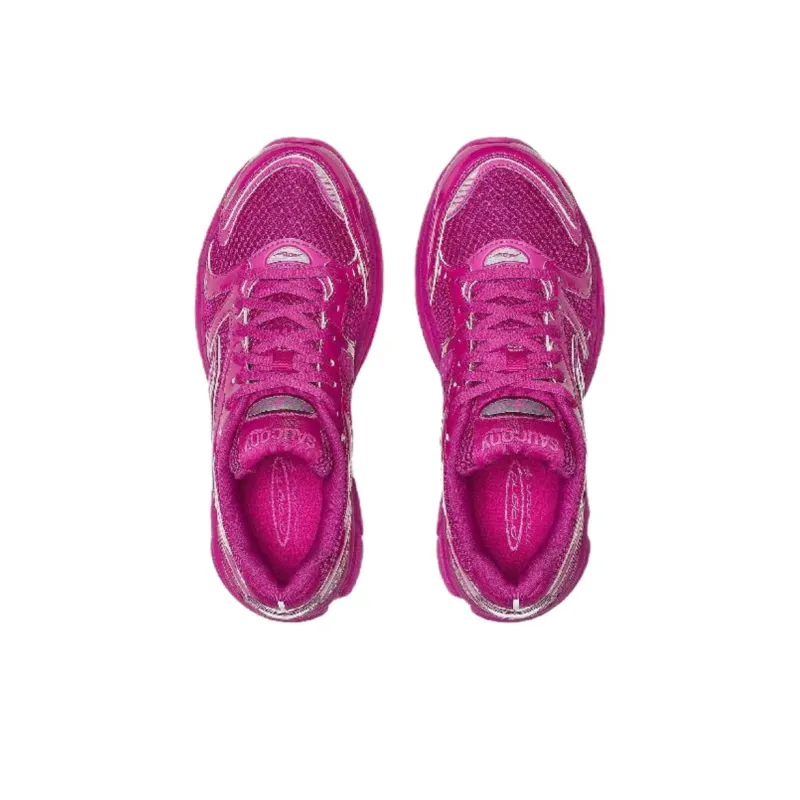 Saucony ProGrid Triumph 4 Anti Slip Wear Resistant Low Top Running Shoes Unisex Pink-2
