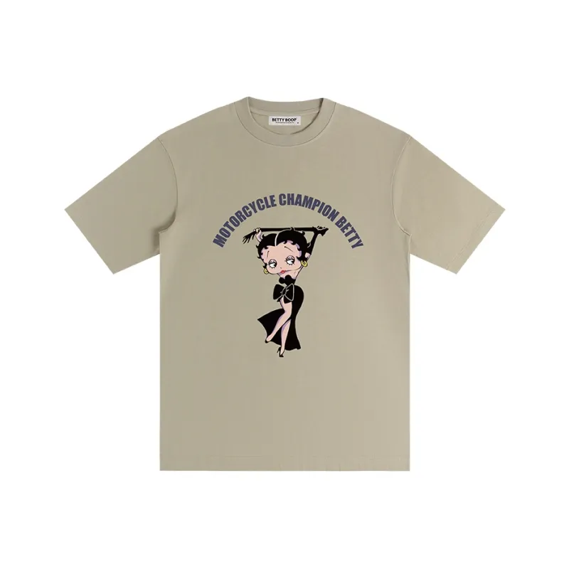 BETTY BOOP Drop Shoulder Sleeve T Shirt Unisex-12