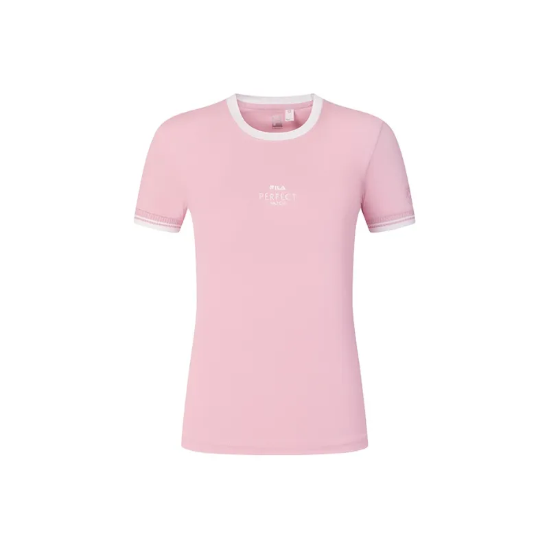FILA T Shirt Women's Romantic Heart Pink-0