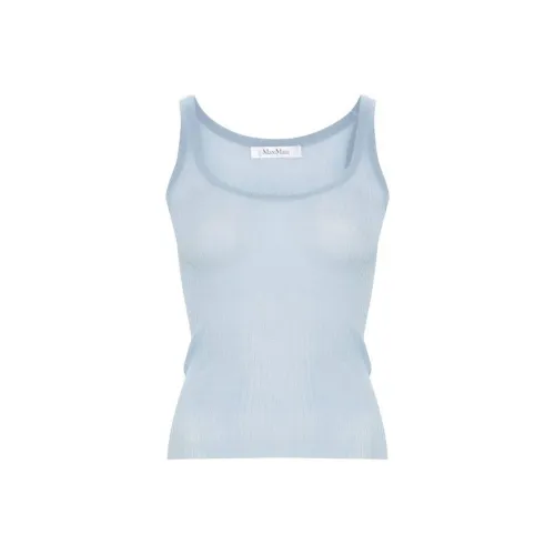 MaxMara Semi sheer Fine ribbed Top