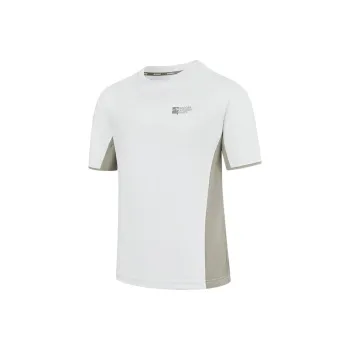 QIAODAN Sports Life Collection T Shirt Men's Wall Gray White/Dry Field Khaki