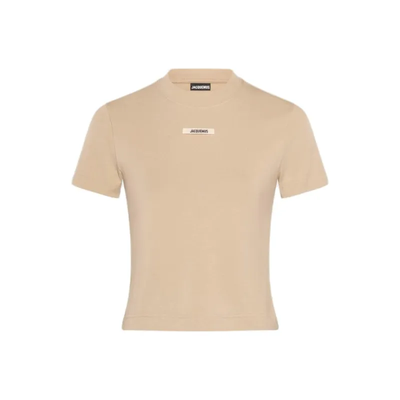 Jacquemus Grosgrain Logo Short Sleeve T Shirt-0