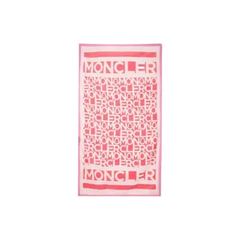Moncler Cotton Knit Scarves Women's Pink