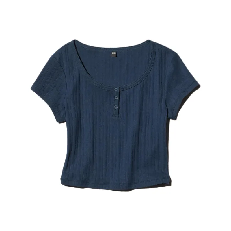 UNIQLO T Shirt Women's Dark Blue-0