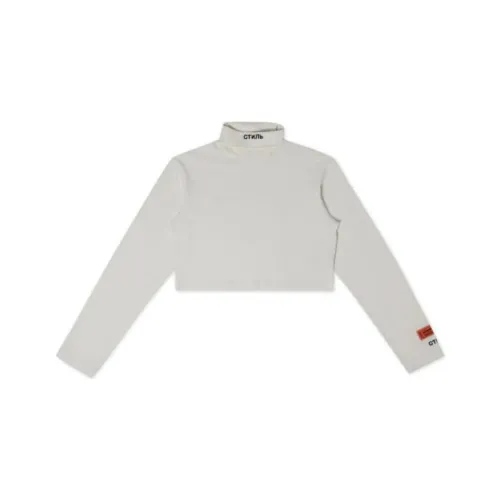 HERON PRESTON Crop Tops Women's Gray