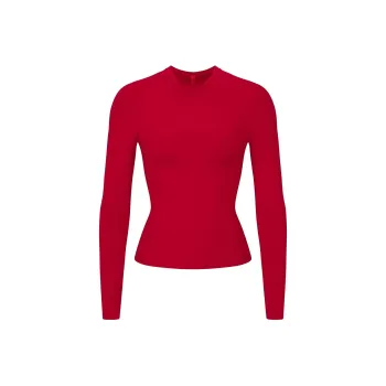 SKIMS T Shirt Women's Cranberry/Raspberry