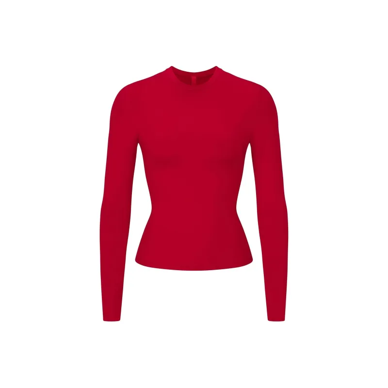 SKIMS T-Shirt Women's Cranberry/Raspberry-0