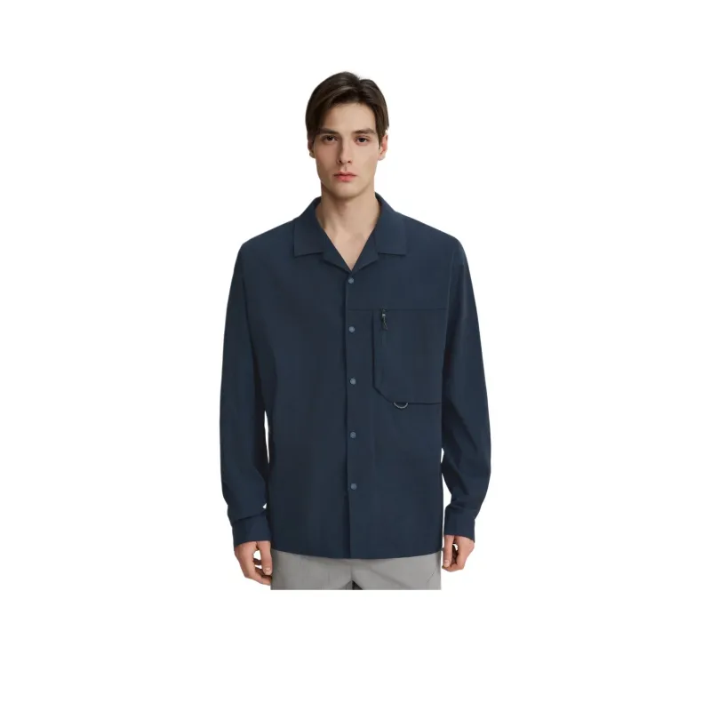 DESCENTE BLEU Shirts Men-0