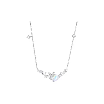 TWINKLE ANGEL 925 Sterling Silver Necklaces Women's