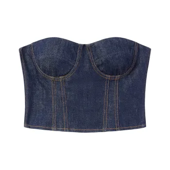 Miss Sixty Tank Tops Women's Denim Blue Black