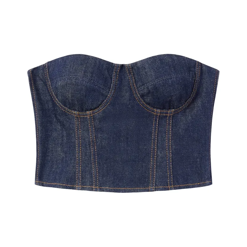 Miss Sixty Tank Tops Women's Denim Blue Black-0