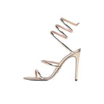 RENE CAOVILLA One Strap Sandals 10.5cm Women's Gold