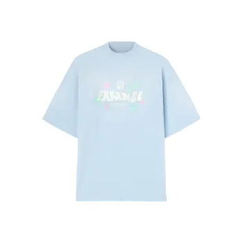 PALM ANGELS Paradise Palm Printed Drop Shoulder T Shirt