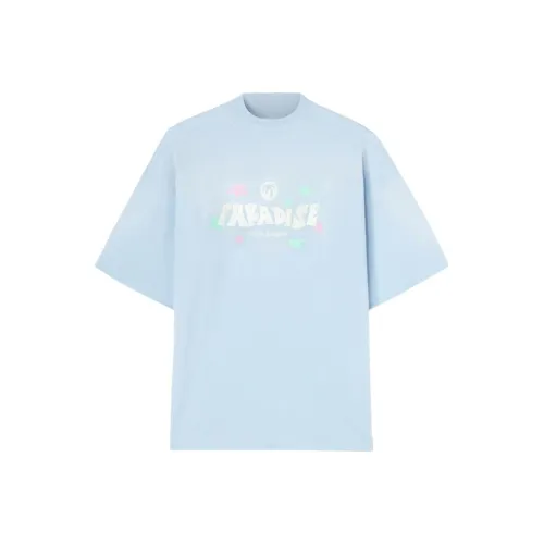 PALM ANGELS Paradise Palm Printed Drop Shoulder T Shirt