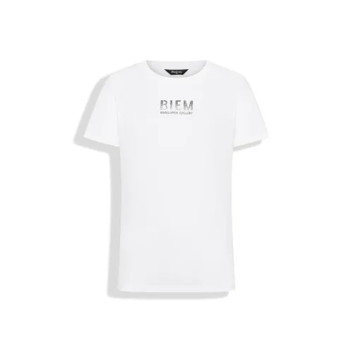 BIEM.L.FDLKK 아이보리 여성 티셔츠